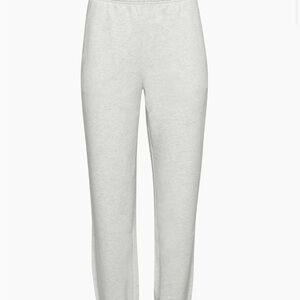 TNA (Aritzia) AIRY Fleece Boyfriend Cream Beige Joggers
